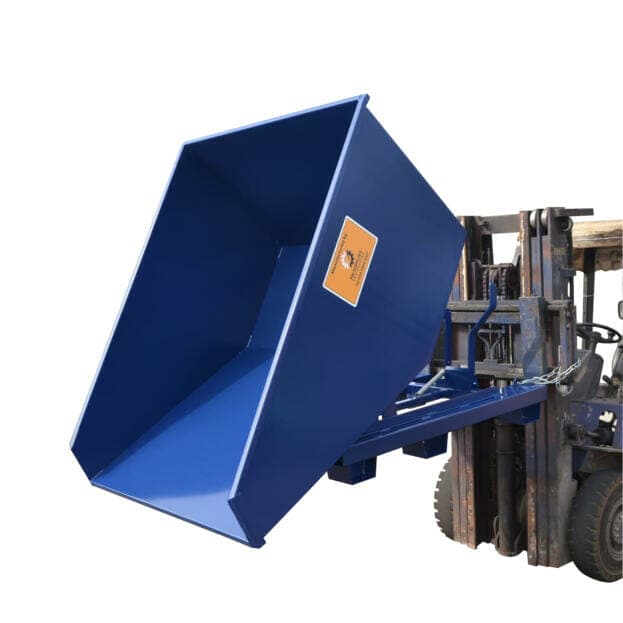 Forklift attachment - tipping skip 425 litre capacity tipping