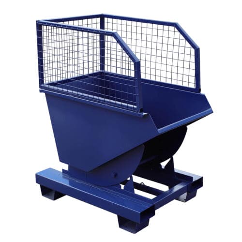 Tipping skip 260 litre with mesh extensions