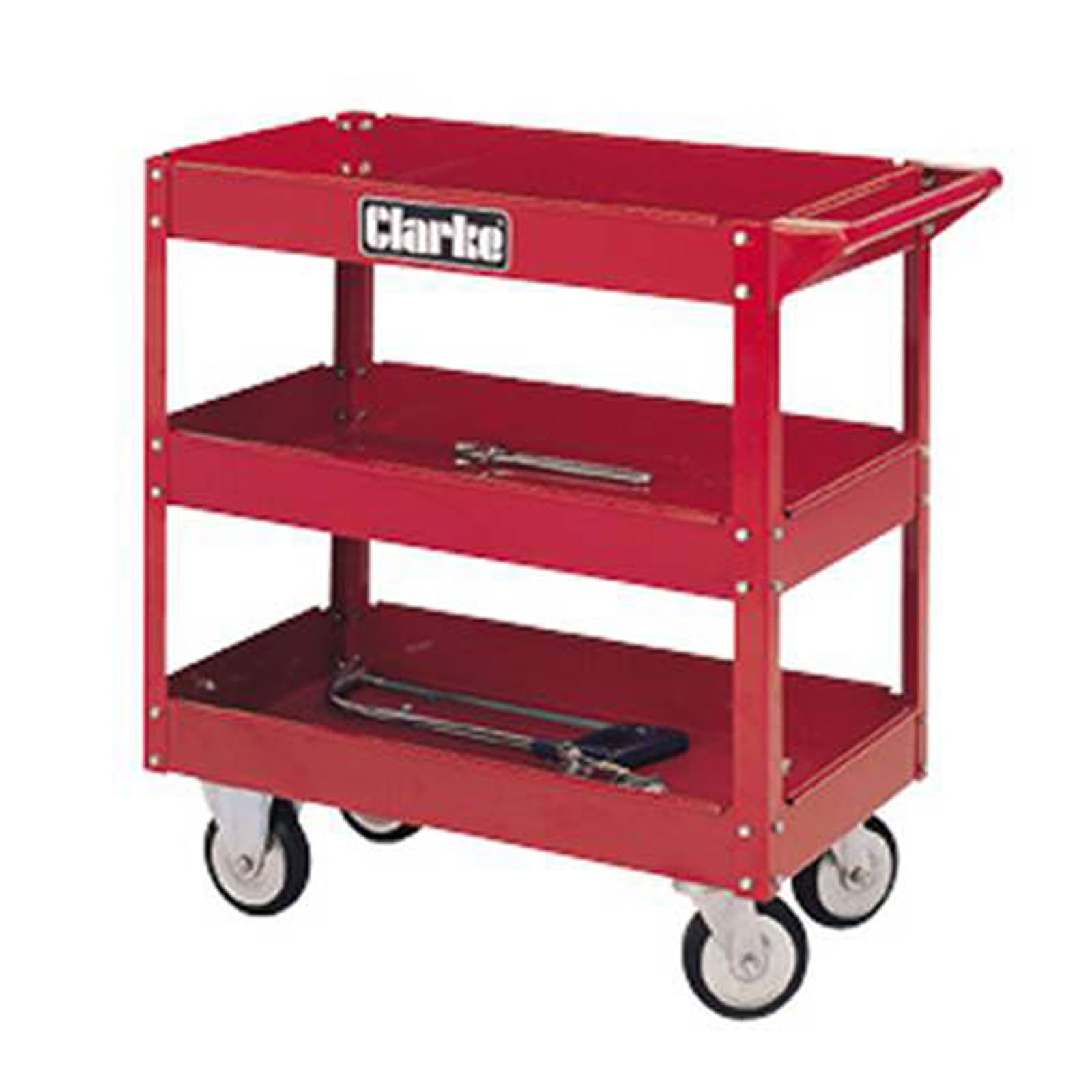 Red 3 tier trolley 