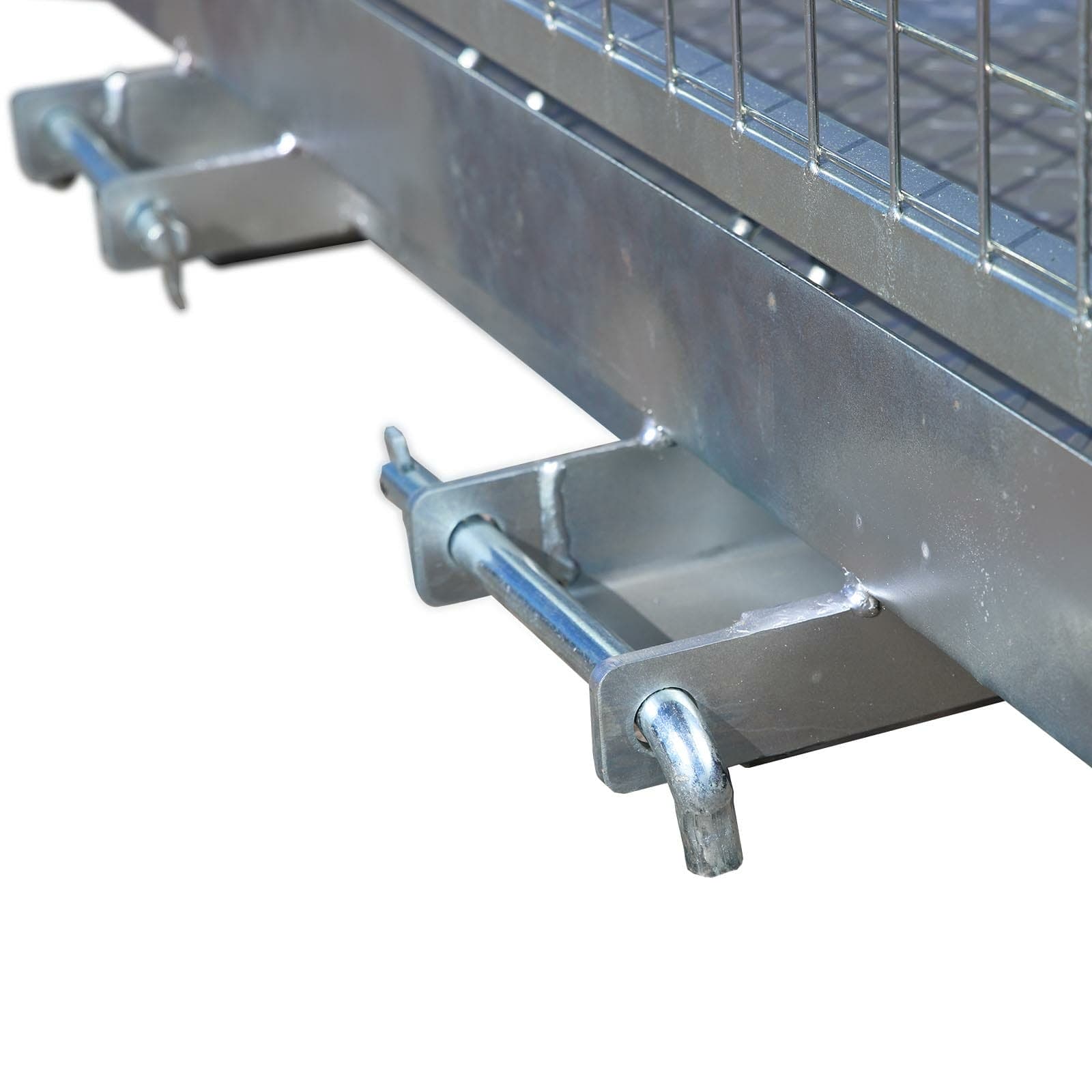 Double Forklift Safety Cage Heel Pins