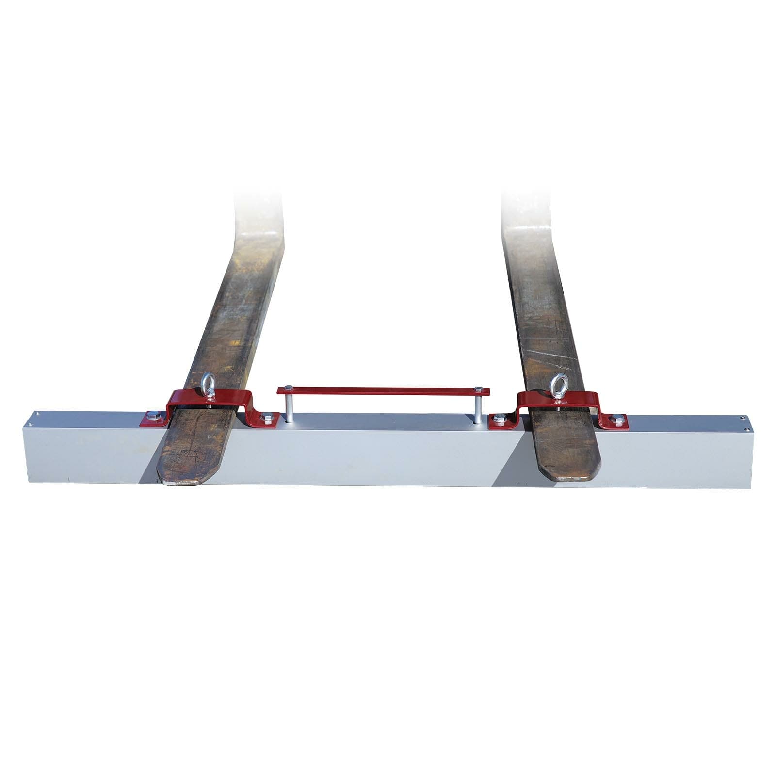 Magnetic Sweeper on forks front view